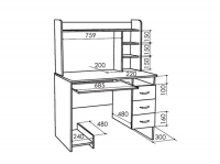 Стол компьютерный Студент 3